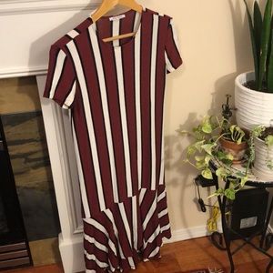 Zara Striped Midi Dress